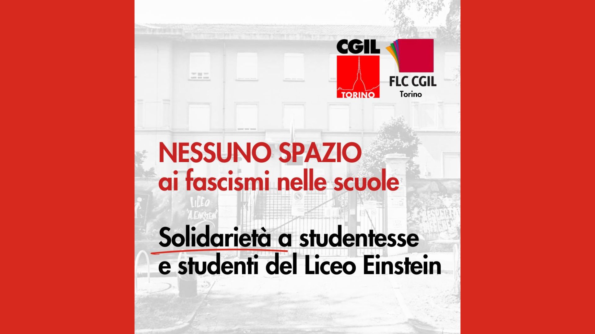 Nessuno spazio ai fascisti nelle scuole.
